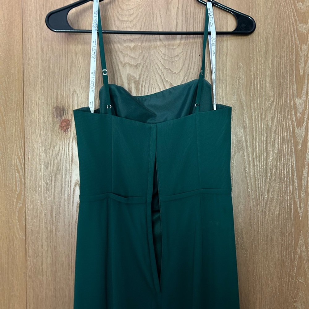 Davids Bridal size 6 dark green bridesmaids/ prom dress